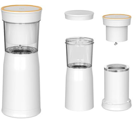SUPER FOREST Mélangeur Portable pour Boissons glacées, Tasse de mixage de Voyage, avec Rechargeable par USB, Glace pilée pour Boissons glacées rasées, Shakes et Smoothies de qualité hôtelière
