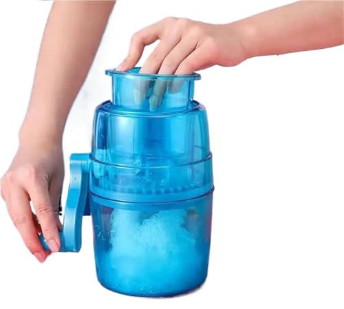 1 tritaghiaccio portatile azionato a mano for bambini, macchina for preparare coni di neve fai da te, utensili da cucina