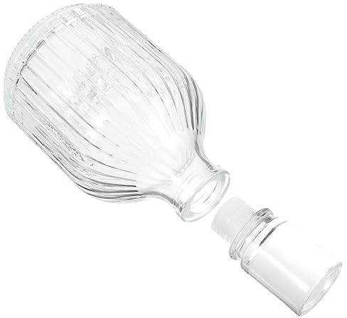 Warmhm Whiskey Decanter Glass Bottle for Alcohol Decorative Vodka Bottle for Whiskey Tasting Use