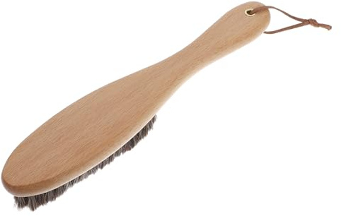 BESTonZON Möbelbürste aus Rosshaar mit Holzgriff Weicher Fusselentferner für Anzugreinigung Mantelreinigung und Kleiderreinigung Effektive Pfote und Fellpflege