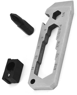 Multipurpose Small Crowbars Nails Pullers Small Wrenches Beer Bottles Opener Ruler Defense Tool for Prying Demolitions Crowbars Nails Pullers Keychains Tool