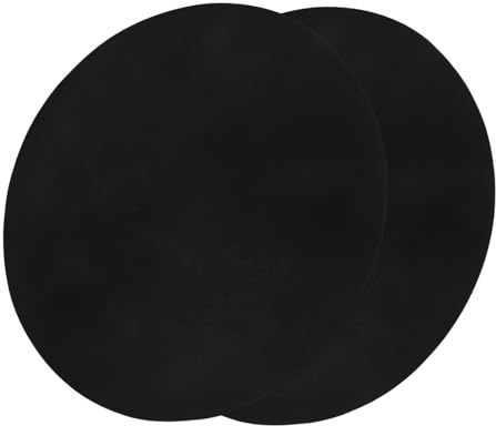 DOITOOL Tapis de Cuisson BBQ Rond Antiadhésif 40 Cm Noir Lot de 2 pour Barbecue Extérieur Jardin Camping Résistant PTFE Ignifuge Facile à Nettoyer