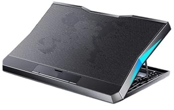 Base Refrigeradora Portatil Gaming Enfriador de portátil para Videojuegos con Seis Ventiladores, Soporte para Ordenador portátil de Menos de 15,6 Pulgadas Enfriador para computadora portátil