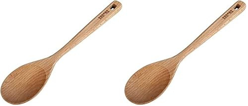 IBILI Cuchara Redonda Madera 30 CM (Paquete de 2)