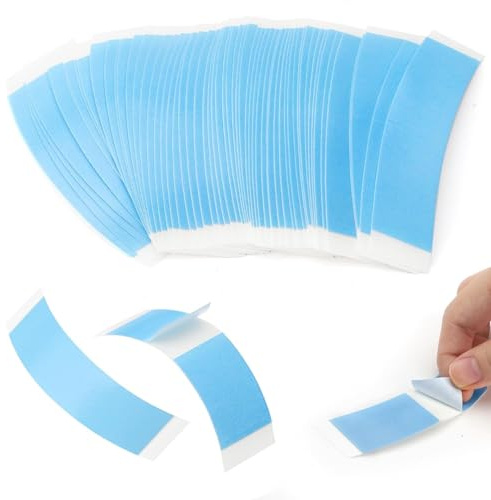 60pcs Cinta Adhesiva Peluca, Cinta de Peluca Delantera de Encaje Invisible Impermeable Cinta de Doble Cara para Pelucas Cinta de Pegar Pelucas Adecuada para Peluca de Encaje Cinta