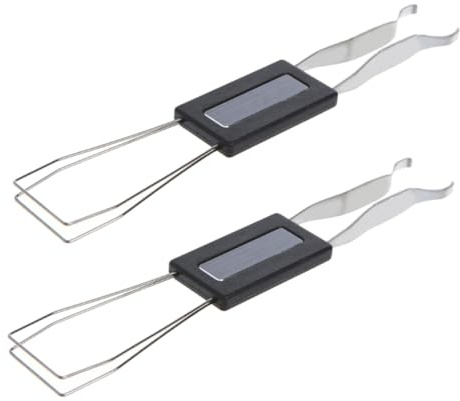 HONMEET 2 Stück Tastenkappenentferner aus Abs und Metall für Mechanische Tastaturen Kompatibel zum Einfachen Entfernen von Tasten Beim Selbstgemacht und Reinigung