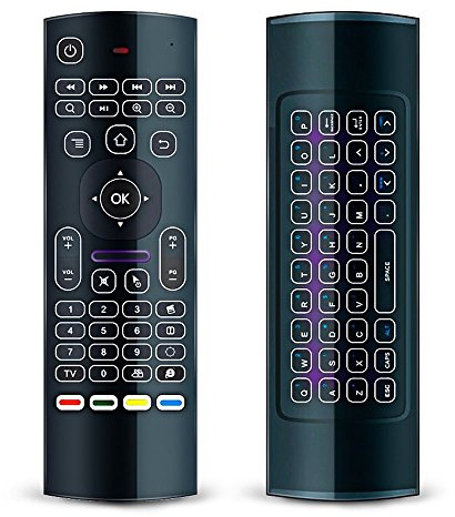 MX3 Backlit Mini Wireless Keyboard Air Mouse 3D Fly Controller Built In Gyro Sensors With Nano USB Receiver Perfect For Android TV Box, HTPC, Smart TV, Rasberry Pi, Laptops