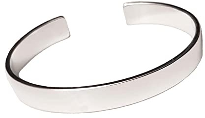 Massives 925er Sterlingsilber Armreif für Herren – Klassischer Herrenarmreif in schlichtem Silberdesign