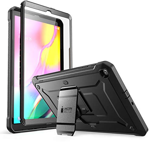 SUPCASE Hülle für Samsung Galaxy Tab A 10.1 2019 Schutzhülle 360 Grad Case Robust Cover [Unicorn Beetle Pro] mit Integriertem Displayschutz und Ständer (Schwarz)