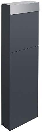 Frabox® Design Standbriefkasten NAMUR anthrazitgrau RAL 7016 / Edelstahl - Made in Germany!