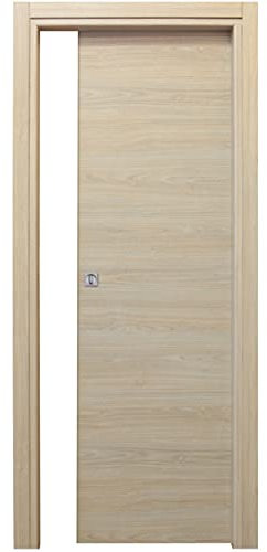 1 PZ Di PORTA MOD.MICROTEC SCORR.ROVERE SBIANC.210X70