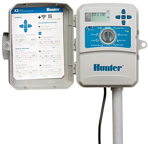 Global Programador Hunter X2-401 Exterior 4 Estaciones Compatible con WiFi