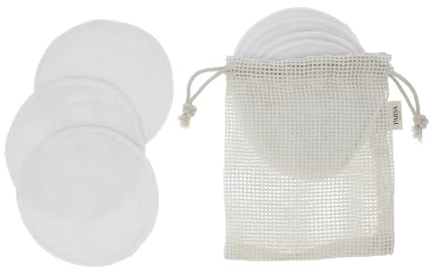 PARSA Beauty Abschminkpads aus Bambus-Viskose | Waschbare und wiederverwendbare Reinigungspads, Sanfte und schonende Gesichtsreinigung, hautfreundlich, Pflegeleicht