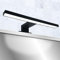 Leddy Living Lampada LED da Specchio Bagno 30 cm 5.2W 450LM 230V, Applique da Toilette, IP44 Classe II, Luce per Trucco o Illuminazione Armadio Faretto CRI>84 (NERO - Bianco Neutro 4000K)