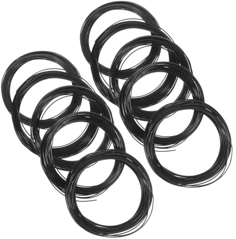 DIYEAH 10rollos Alambre De Aluminio De Color Para Bonsái Negro De Metros Cada Uno Para Manualidades Diy y Jardinería