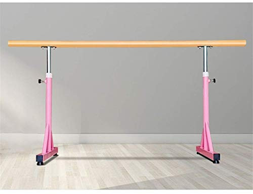 Ballettstange, Mobile Ballettstange für zu Hause, verstellbares Tanz- und Dehnballett für Heim-Fitness-Gymnastik, 80–120 cm (Farbe: Weiß, Größe: 1 m)