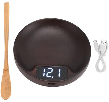 Balance de Cuisine Numérique, Précision de 0,1 G, Gamme de 0,1 G à 100 G, Balance électronique pour le thé, le café, Balance Alimentaire électronique avec Cuillère en Bois