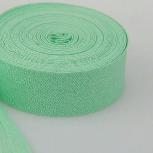 VICIYOO Schrägband aus Baumwolle, 20 mm breit, 3/4 Zoll, gebügelt, einseitig gefaltet, zum Binden von Kleidungsstücken, zum Basteln, Handarbeiten, 5 m/Stück