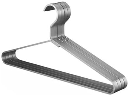 GLADIC Kleiderbügel 4 Stück Draht-Kleiderbügel aus Aluminiumlegierung, Nahtloser Kleiderbügel, rutschfest, verdickt, platzsparend, für den Haushalt Coat Hanger