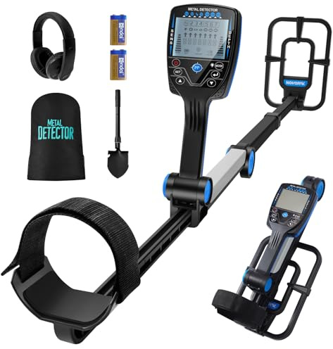 Metal Detector Waterproof for Adults, Metal Detector Pinpointer with 10” Waterproof Coil for Gold Detecting, LCD Display, Beach&Underwater Pinpointing, No Assembly Required