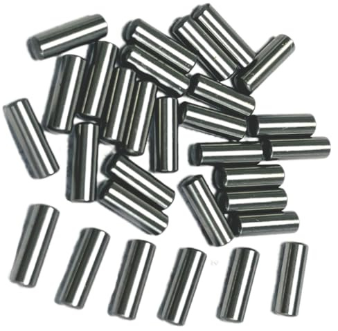 ZDingTech 30PCS 1/8 x 3/8 Dowel Pins,1/8 inch x 3/8 inch Metal Dowel pins,Shelf Pegs,Support Shelves,Bearings Alloy Steel Wood Bunk Bed pegs
