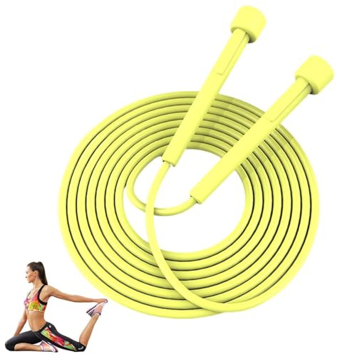 Workout Jump Ropes, Adjustable Fitness Jump Ropes Rapid Speed, Tangle-Free Jumping Rope with Ergonomic Handle for Endurance Training, Boxing, MMA, Gym, Exercise