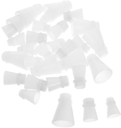 HOLIDYOYO Feuerlöscherdüsen Geeignet für Tragbare Feuerlöscher 30 Stück aus Pp 1kg 2kg 3kg Praktische Weithalsdüsen für Zuhause und Auto