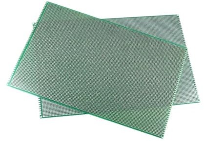 Sharplace 2pcs placa de circuito impreso de placa PCB de doble cara, placa de perforación, para el circuito de prueba de práctica DIY