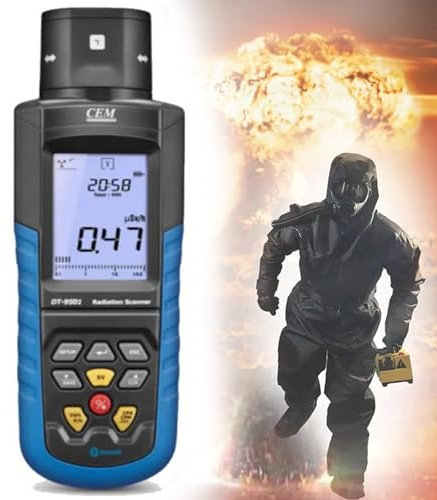 Professional Electromagnetic Nuclear Radiation Detector, Geiger Counter Radioactivity Dosimeter with LCD Display for Home and Laboratory Safety