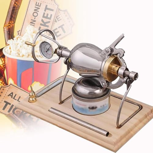 Machine à Pop-Corn Chinoise sucrée et salée avec manomètre, idéale pour Les fêtes de Famille, Le cinéma à Domicile ou Les soirées (368 ML)