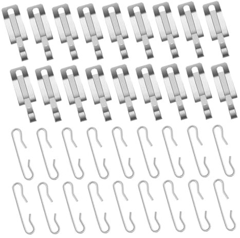 1 Set Clip e Distanziatori per Installazione Riscaldanti Grondaie Esterne Resistente e Facile da Usare