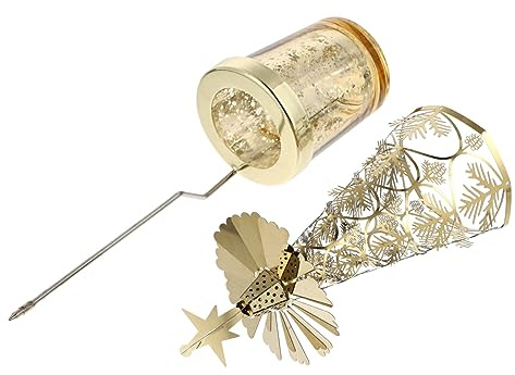 ULTECHNOVO Candelabro Navideño para Velas Decoración De Mesa para Fiestas Candelabro De Navidad para Árbol De Navidad Bandeja para Velas Navideñas