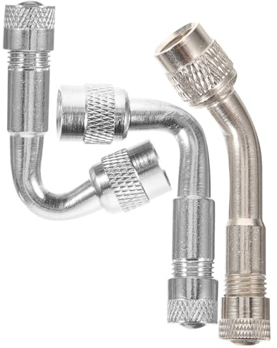 BUGUUYO 3 pezzi Prolunga Valvola Pneumatici in Rame Estensione Stem per Auto Bicicletta Facile Installazione e Accesso Gonfiaggio Pneumatici Compatibile con Valvole Standard Versatile per