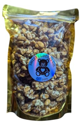 Original Peanut Brittle Roasted Peanuts In Caramel Retro Sweets Gift Pouch By Sweet Cuddles Co. - Classic Sweets, Traditional Taste.