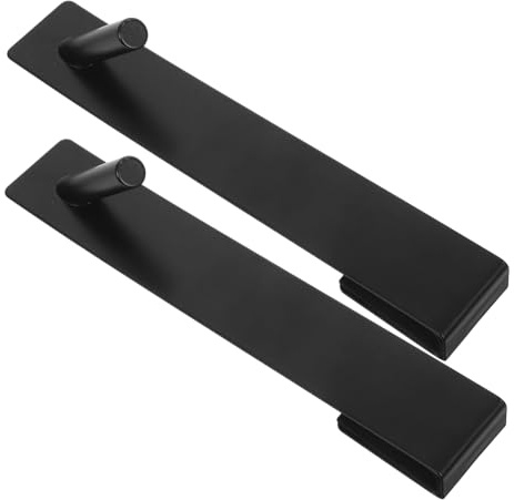 HONITANO 2 pezzi Ganci Appendini Inox Senza Foratura per Porta Doccia e Bagno Resistenti e Impermeabili Facili da Installare Organizer per Asciugamani e Accessori Adatti Porte in Vetro e