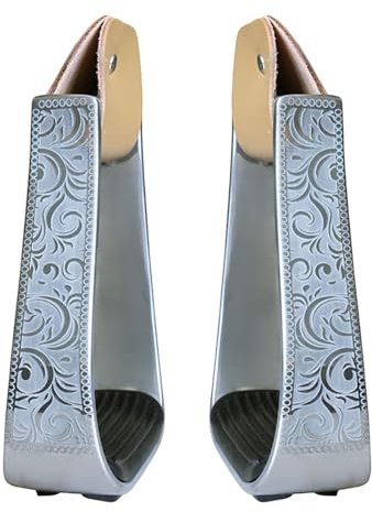 Hangsu Western-Steigbügel aus Aluminium, gepolstert, leicht, für Sattel, Sicherheitszubehör, Reiten