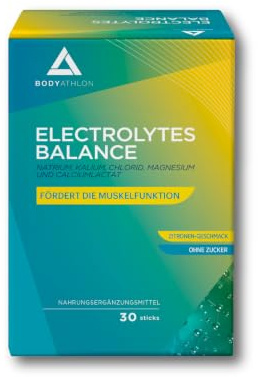 Electrolitos Sin Azucar en Polvo 1779mg Limón| Hidratación + Recuperación| Sodio, Potasio, Cloruro, Magnesio y Lactato de Calcio = Sales Minerales para el Deporte |Electrolytes Bodyathlon