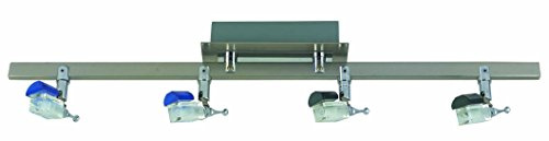 Halogen Strahler Spot Sakura 4 flammig G4-20Watt Nickel Kristallaufsatz Schiene Deckenleuchte Deckenlampe Strahler