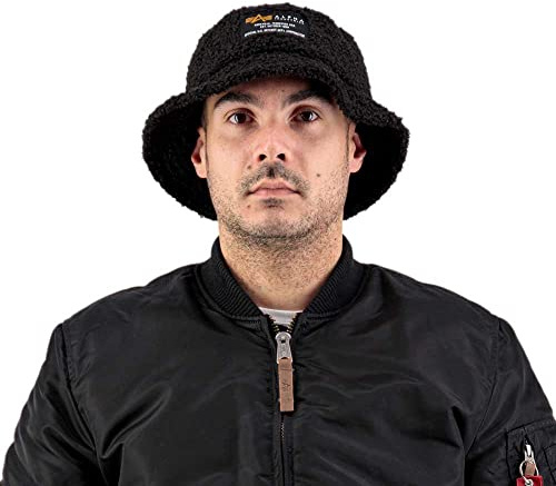 Alpha Industries Herren Hut Alpha Industries Teddy Bucket Hat Stylischer Unisex Fischerhut
