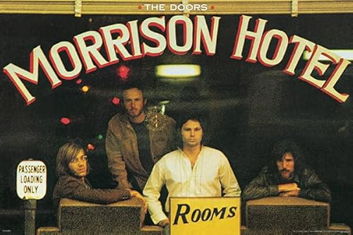 Pyramid America - The Doors - The Doors Morrison Hotel - 24 x 36 Poster Print Wall Art, Ideal for Bedroom Decor, Home Decor, Office Decor & Living Room Decor