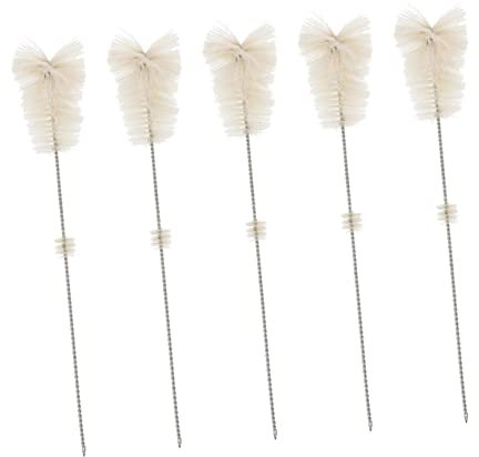 SOLUSTRE 5pcs Volumetric Flask Brush for Laboratory Cleaning Glass Test Tube Brush for Tube Cleaning