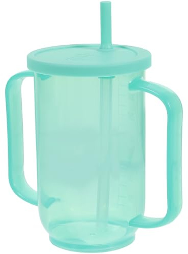 PartyKindom Gobelet pour adultes avec anse gobelet indépendance gobelet pour personnes handicapées personnes âgées anti-fuite gobelet dysphagie pour les soins aux personnes âgées