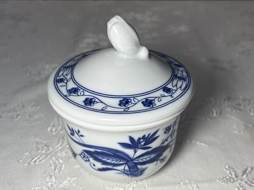 Generisch Zwiebelmuster Zuckerdose 9.5 cm breit und 6.5 cm hoch.