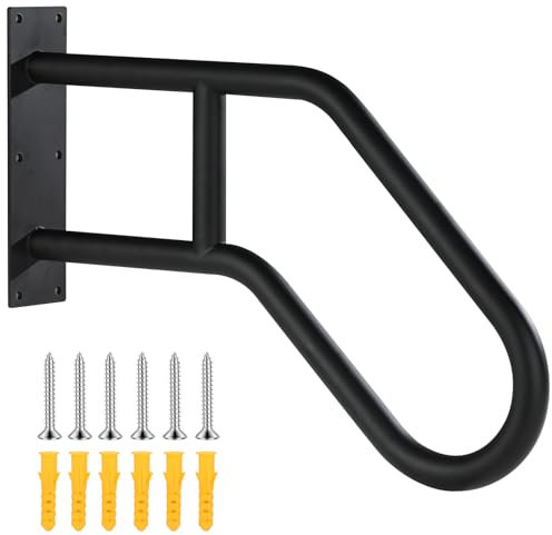 ROTHLEY Hand Rails for Outdoor Steps,Hand Rails for Elderly Porch Railing Deck Hand Rail Wall Mount Stair Hand Grab Bars U-Shape Safety Handle for Garage