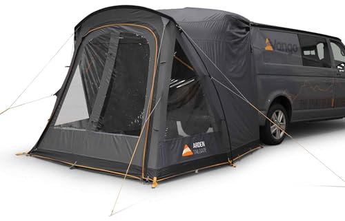 Vango Arden Tailgate Awning For Campervans & SUV's - Rear Connection, Easy-to-pitch, Durable 75D Fabric, Compact Pack Size, Powerflex Fibreglass Poles
