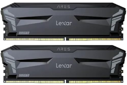 Lexar DDR5 32GB Kit 2x16GB PC 6000 Ares CL32 with heatsink Schwarz LD5U16G60C320A-RGD