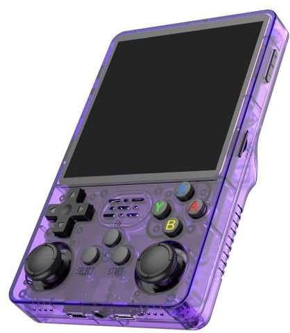 Retro Handheld Game Console Gaming Console Handheld Console For R36s Plus Open Source Handheld Game Console (purple 64GB)