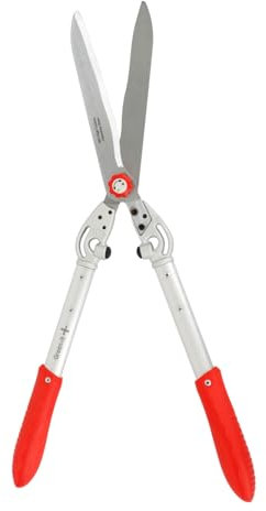 HOME IT® Heckenschere 68 cm mit Wellenschliff-Klinge – SK5 Karbonstahl – Aluminium-Griff – Anti-Rutsch-Griff – Präzises Schneiden von Hecken & Sträuchern