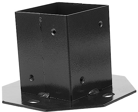 Holibanna Deck Railing Brackets Mailbox Post Protector Mailbox Bracket Post Base Cover
