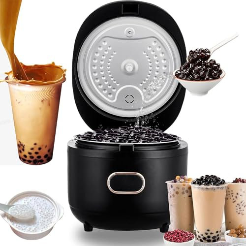 Machine à perles de tapioca commerciale, entièrement automatique avec écran tactile et conservation de la chaleur, idéale pour les magasins de thé aux bulles et de thé au lait